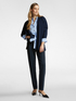 Pantaloni slim in punto Milano image number 0