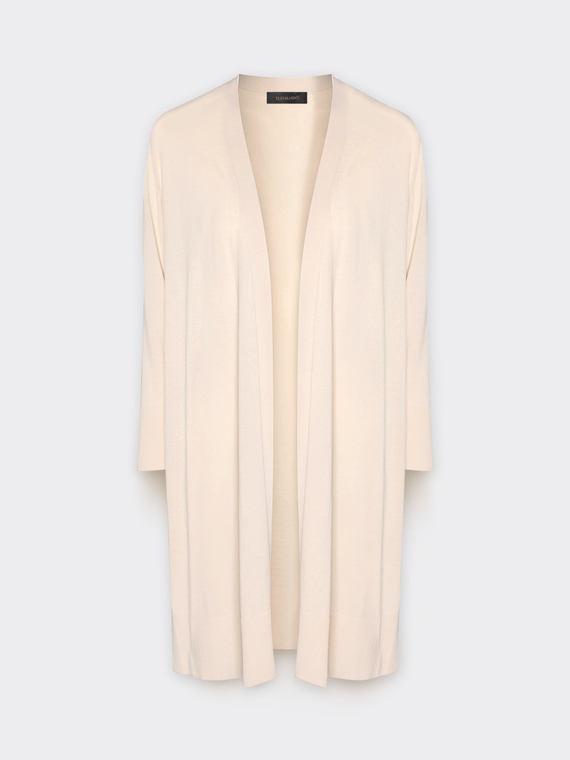 Cardigan lungo aperto davanti