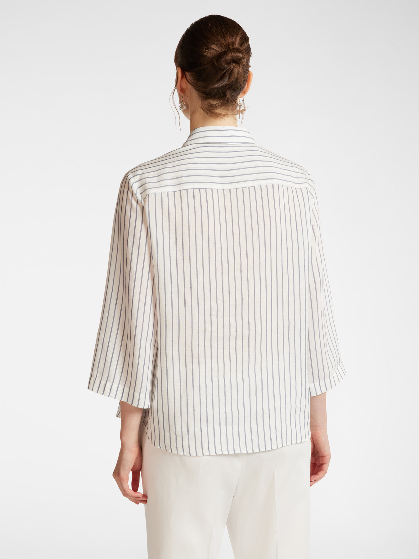 Camicia a righe con taschini image number 1