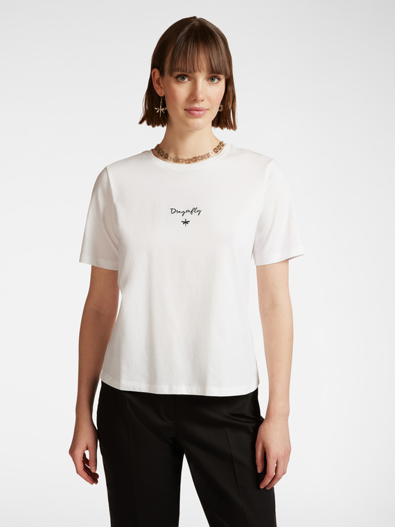 T-shirt con ricamo