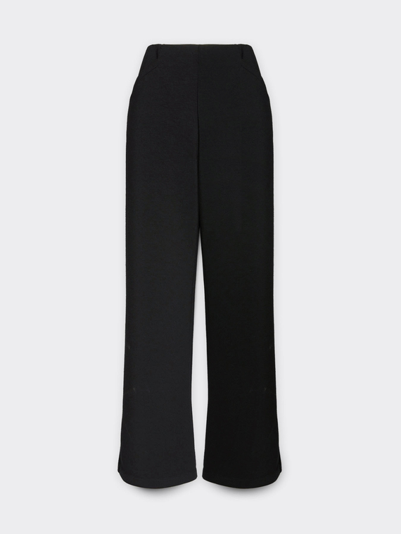 Pantaloni pull on cropped in scuba leggero