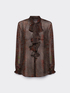 Blusa stampata con volant e fiocco image number 4