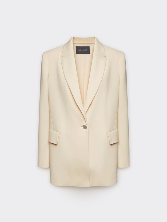 Blazer in crepe cady