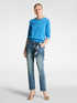 Maglia lurex con maniche a tre quarti image number 2