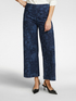 Jeans cropped dal disegno foliage image number 2