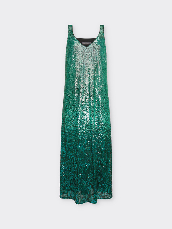 Abito lungo full paillettes