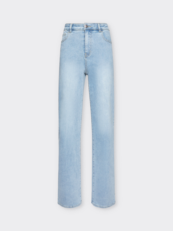 Jeans 5 tasche mid wide leg, "Wanda"