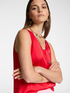 Top V neck in viscosa stretch image number 3