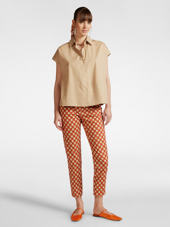 Pantaloni dritti stampati