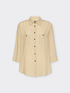 Camicia gessata con taschini image number 4