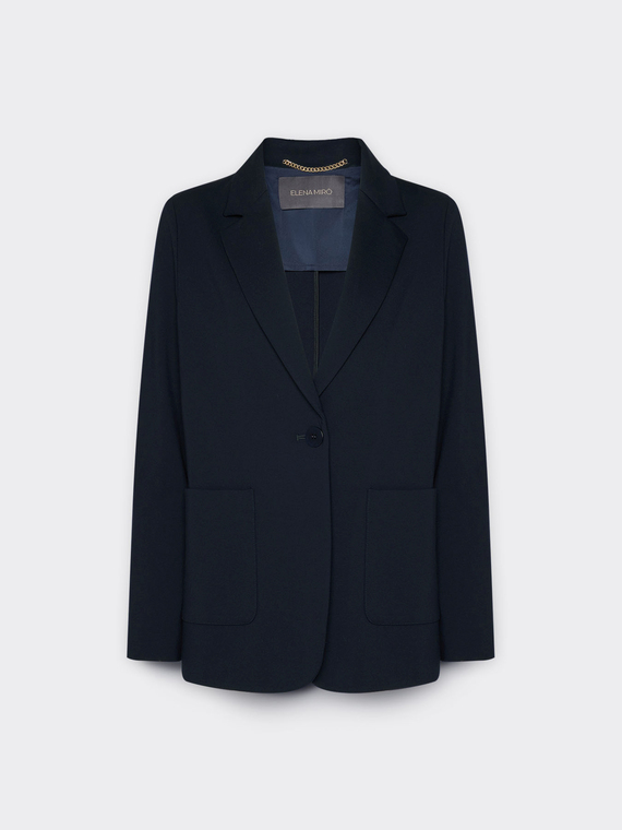 Blazer aus Milano-Strick