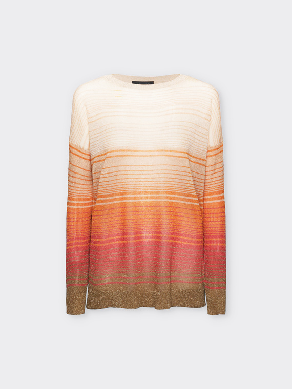 Maglia a righe sfumate