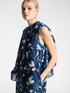 Completo elegante stampato con tuta e blusa image number 3