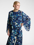 Completo elegante stampato con tuta e blusa image number 2