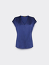 Blusa in raso con scollo a V image number 4