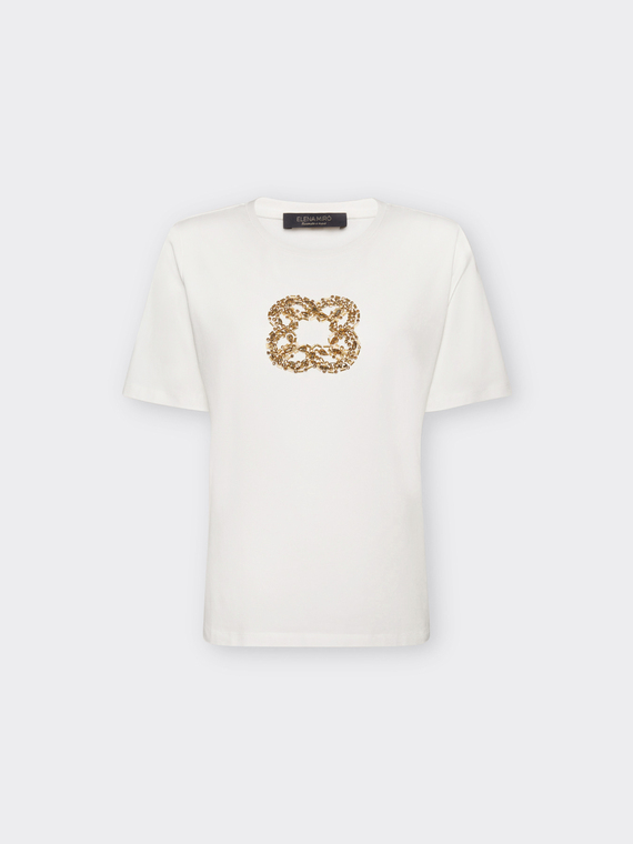 T-shirt con ricamo