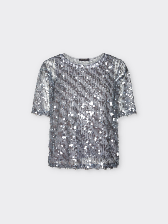 Blusa in paillettes