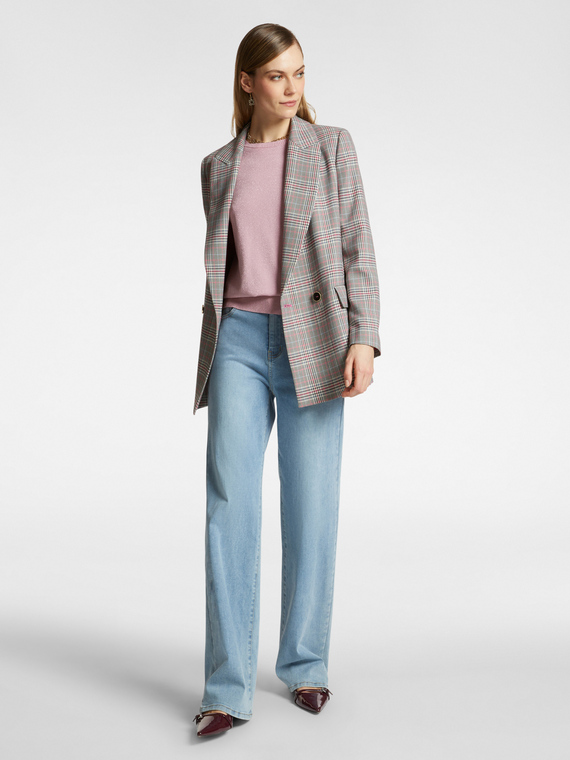 Jeans 5 tasche mid wide leg, "Wanda"