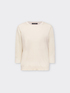 Maglia lurex con maniche a tre quarti image number 4
