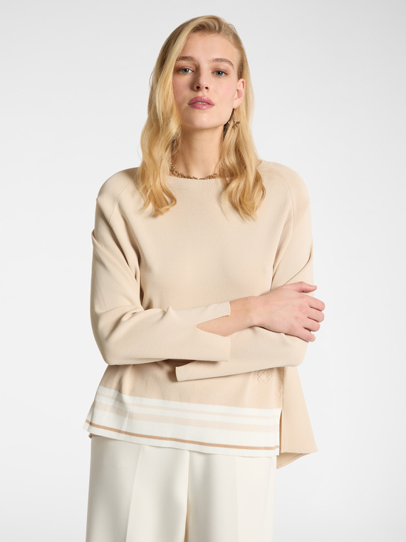 Maglia con bordo a righe