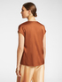 Blusa in raso con scollo a V image number 1