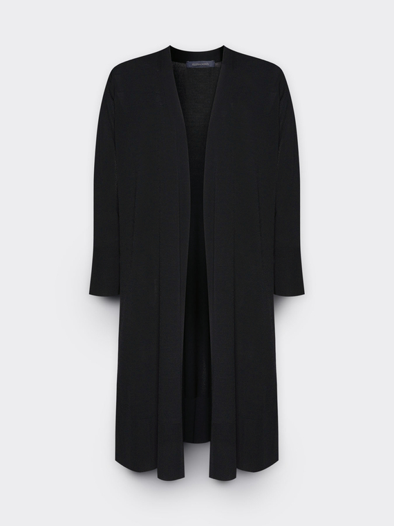 Cardigan lungo aperto davanti