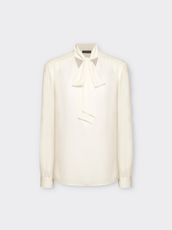 Blusa con fusciacca davanti