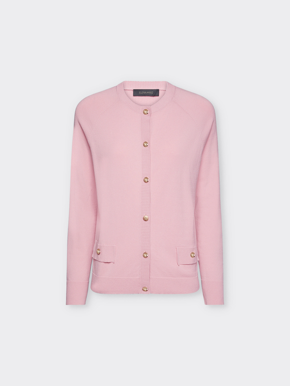 Cardigan corto con bottoni Monogram