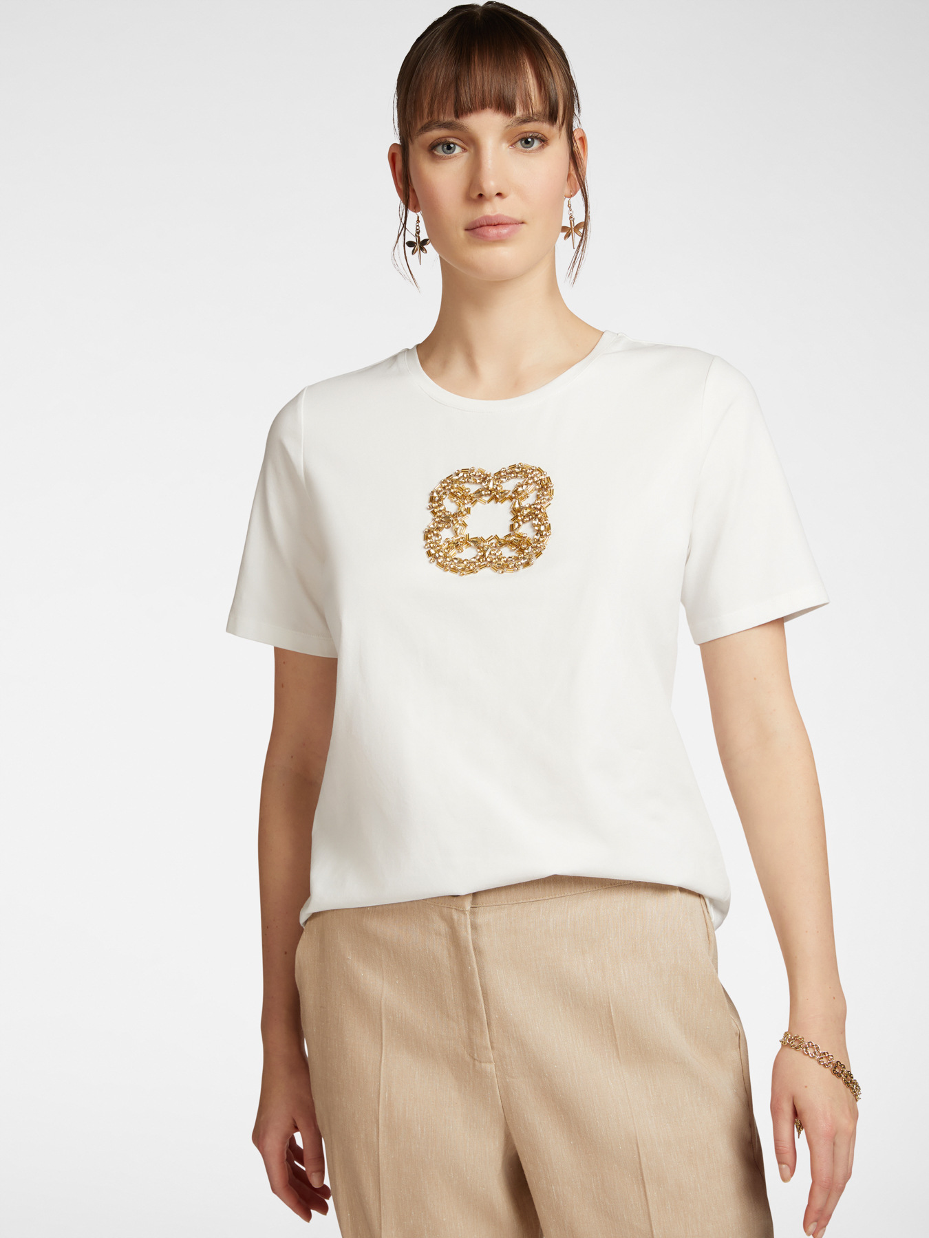 T-shirt con ricamo image number 0