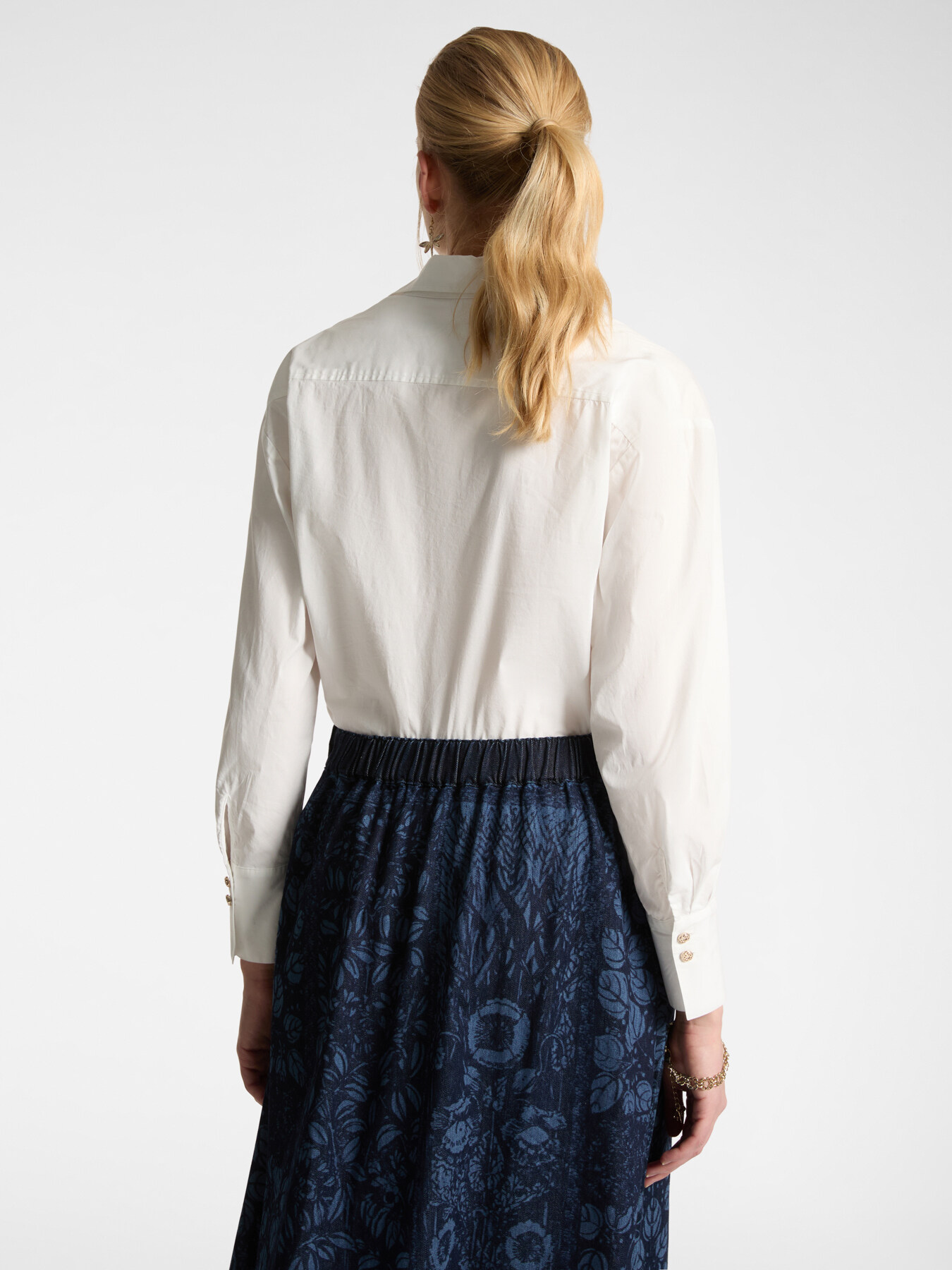 Camicia in tessuto stretch image number 1