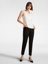 Pantaloni slim fit in punto Milano image number 0