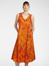 Abito stampato in cotone stretch image number 2