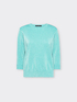 Maglia lurex con maniche a tre quarti image number 4