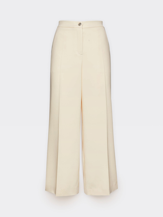 Pantaloni cropped eleganti in crepe cady