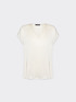 Blusa in raso con scollo a V image number 4