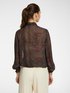 Blusa stampata con volant e fiocco image number 1