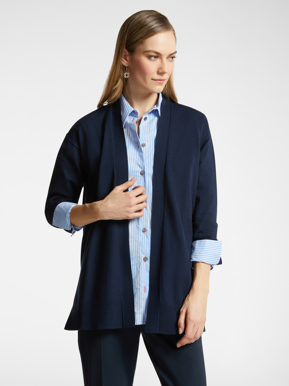 Cardigan lungo aperto davanti