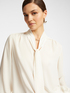 Blusa con fusciacca davanti image number 3