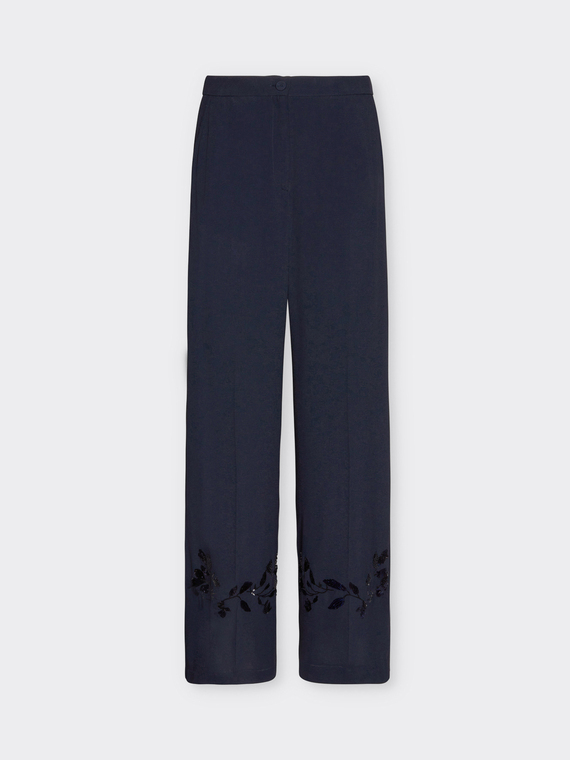 Pantaloni ricamati
