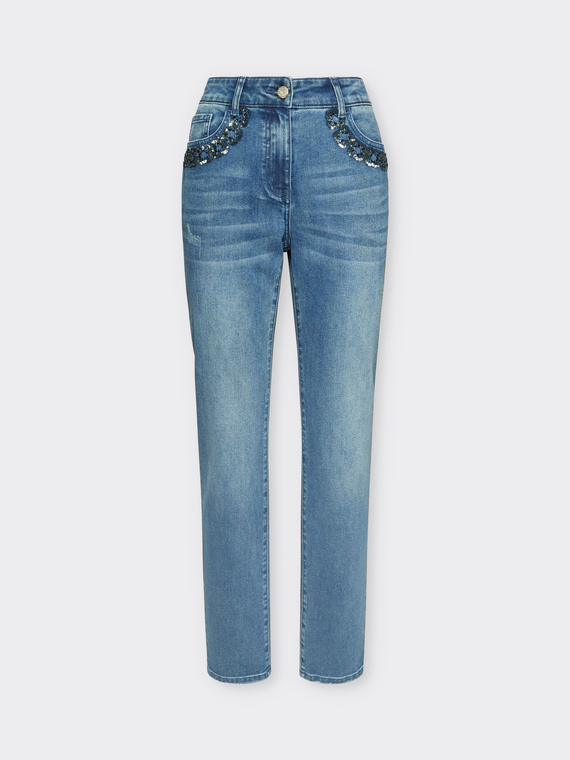 Jeans 5 tasche regular, "Rose"