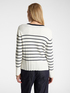 Cardigan girocollo a righe image number 1