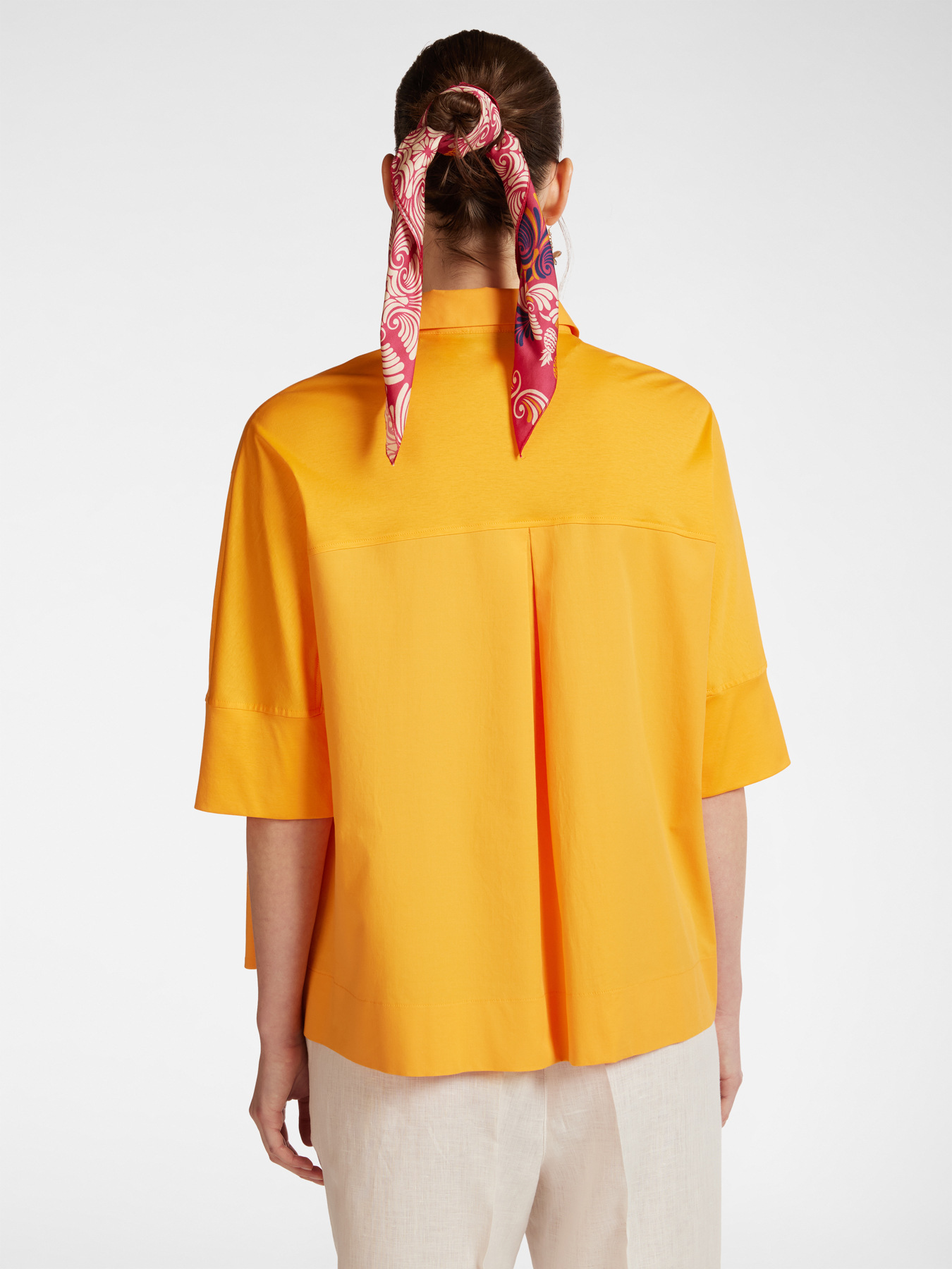 Blusa over in due tessuti image number 1