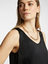 Top V neck in viscosa stretch image number 3