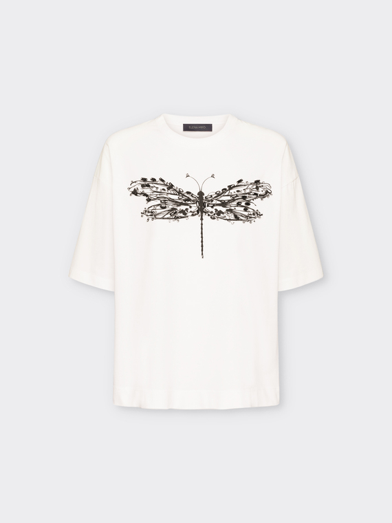 T-shirt con libellula
