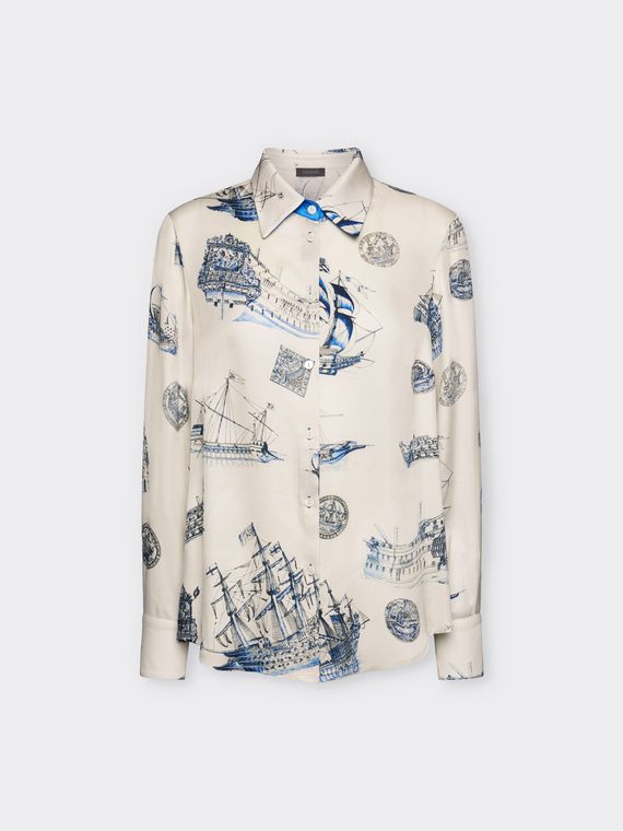 Camicia dalla stampa veliero