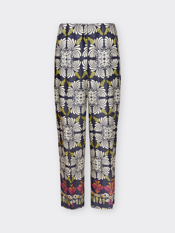 Pantaloni cropped stampati