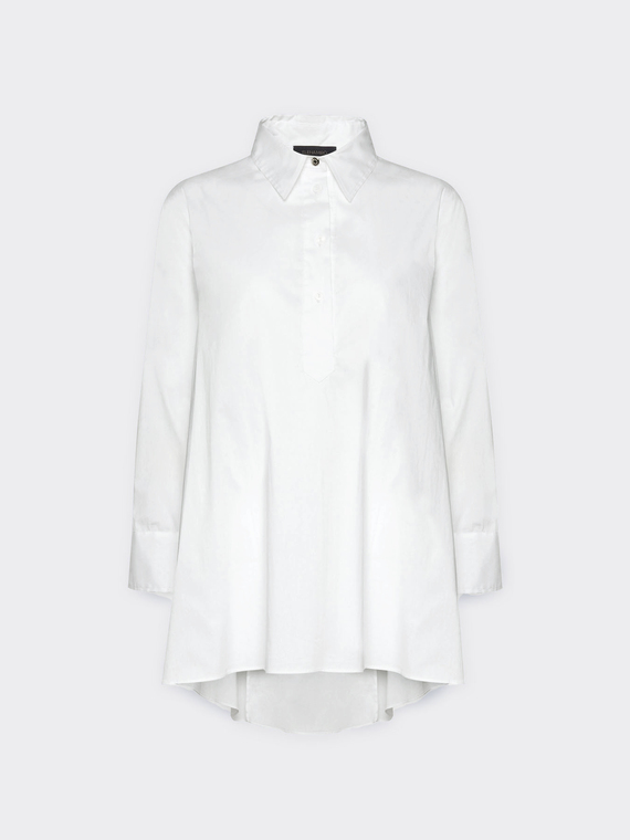 Camicia ampia in popeline