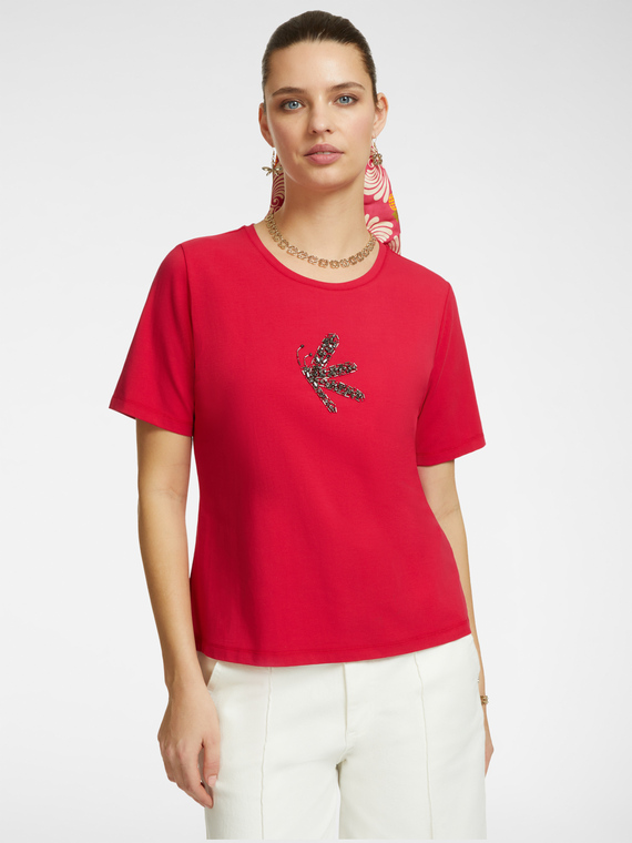 T-shirt con ricamo