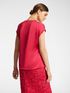 Blusa in raso con scollo a V image number 1