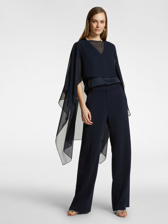 Stola ampia in georgette